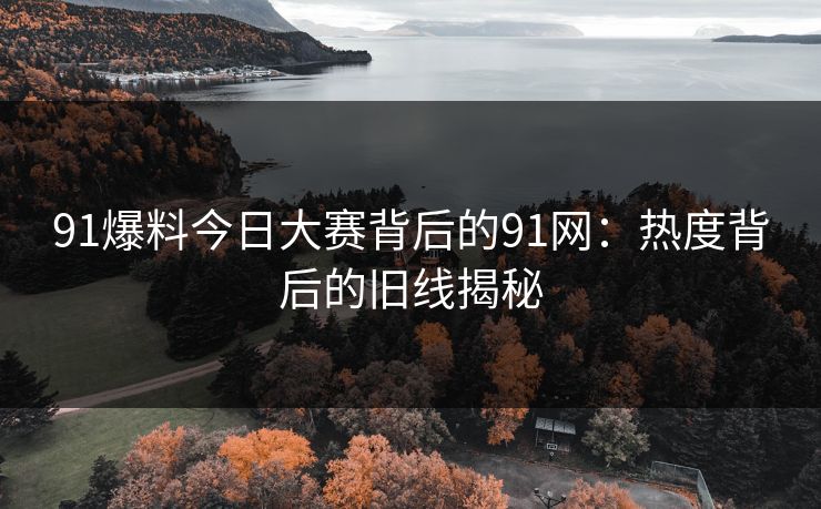 91爆料今日大赛背后的91网：热度背后的旧线揭秘
