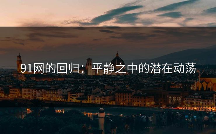91网的回归：平静之中的潜在动荡